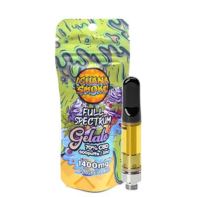 Cartridge Tip Full Spectrum 70% Gelato Seed > Iguana Smoke | Vapes