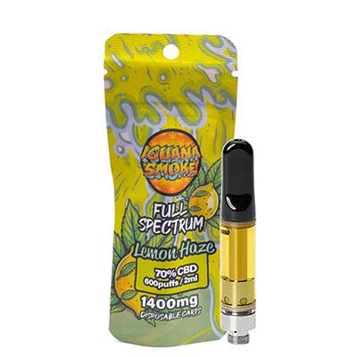 Cartridge Tip Full Spectrum 70% Lemon Haze Seed > Iguana Smoke | Vapes