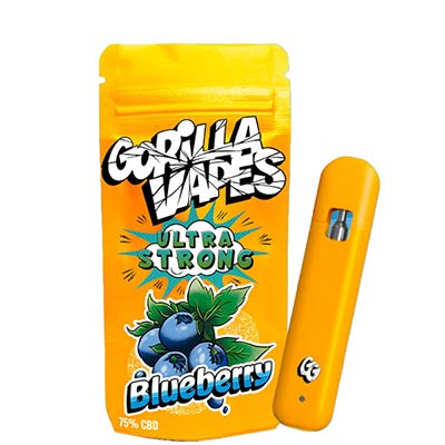 Vape Blueberry 75% CBD > CBD Gorilla Grillz | Vapeos
