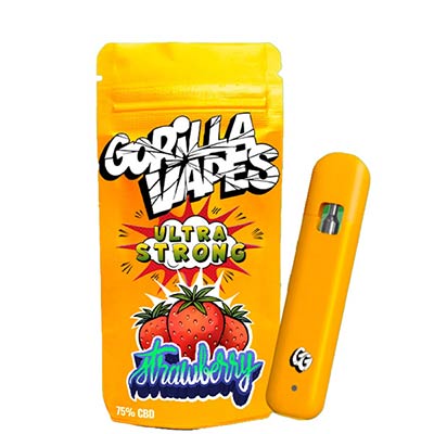 Vape Strawberry 75% CBD > CBD Gorilla Grillz | Vapeos