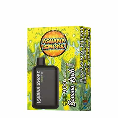 Broad Banana Kush Vape 75% CBD > Iguana Smoke | Vapes