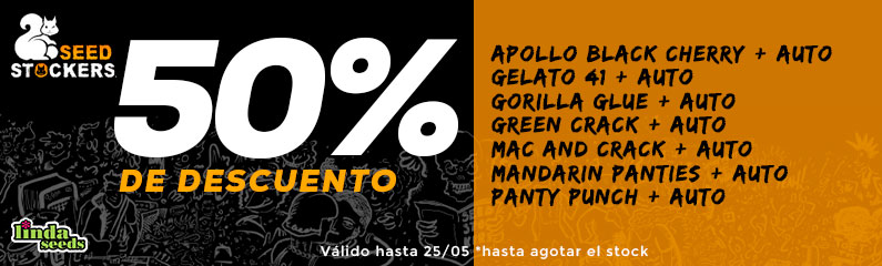 50% DE DESCUENTO EN SEED STOCKERS!