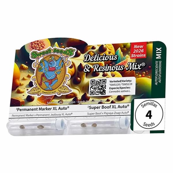 Delicious & Resinous Mix graines > Sweet Seeds | Graines de cannabis auto  |  Hybride