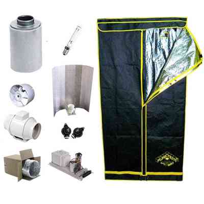 KIT GROW TENT V.2.0 (120x120x200) > Pure Tent | Grow-Shop pour une culture réussie  |  Grow Tents Complete Sets